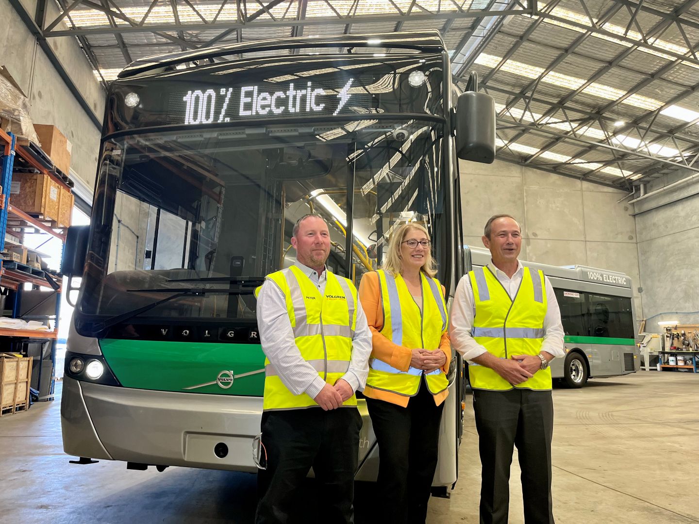 Electric 'bendy' bus a world first