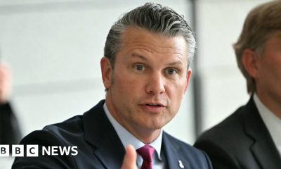 Hegseth attacks Europe over migration with beach 'invasion' D-Day speech