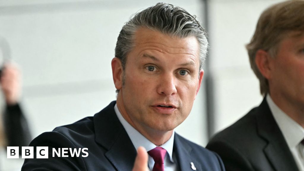 Hegseth attacks Europe over migration with beach 'invasion' D-Day speech