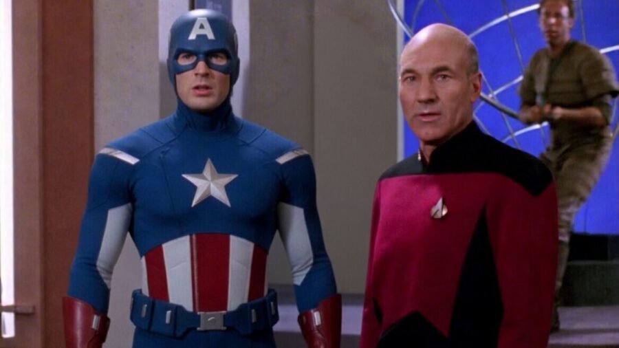 This Forgotten Star Trek Episode Pits Captain America Against Captain Picard