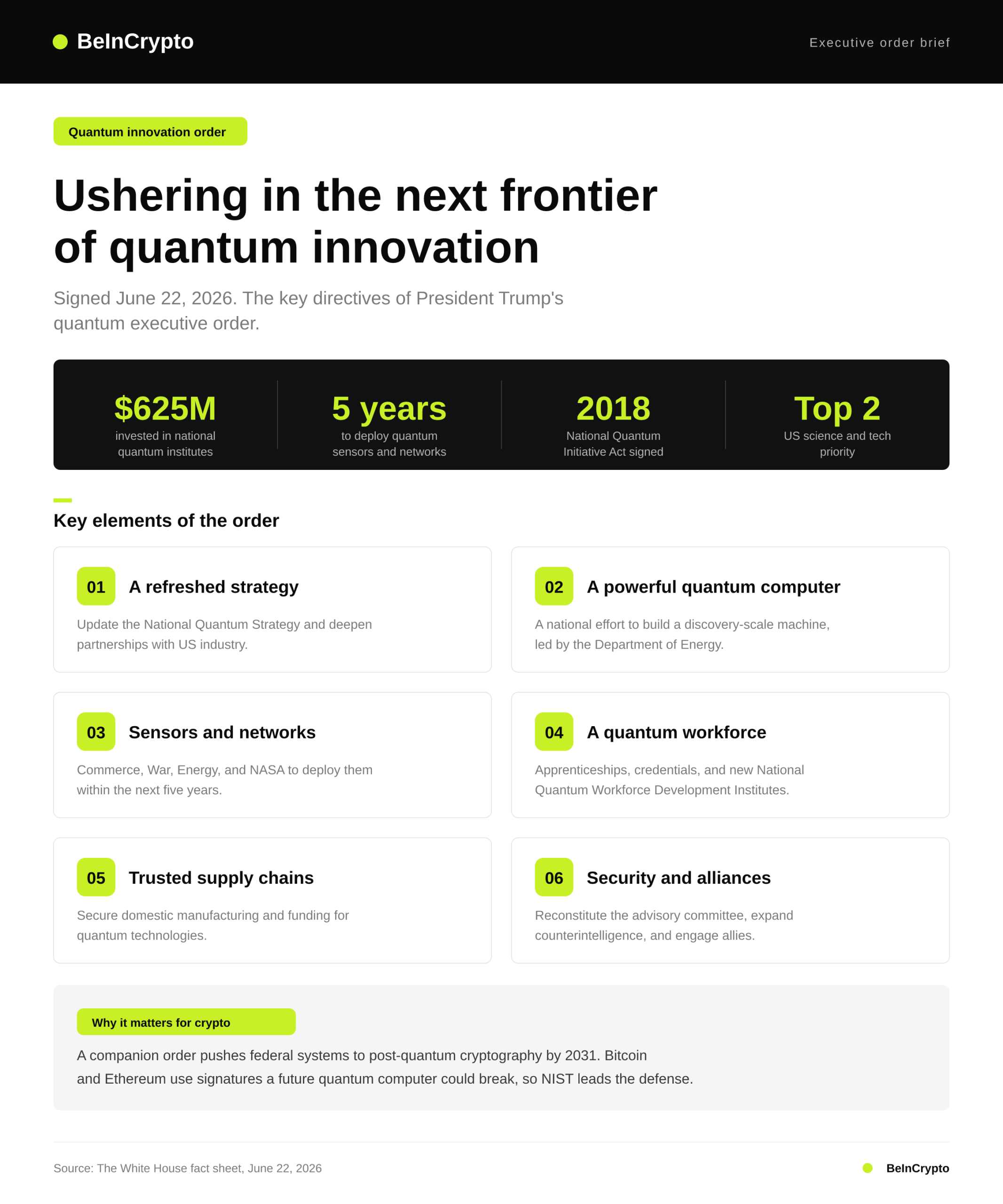 Trump Signs Quantum Executive Orders: What Do They Mean for Crypto Security?