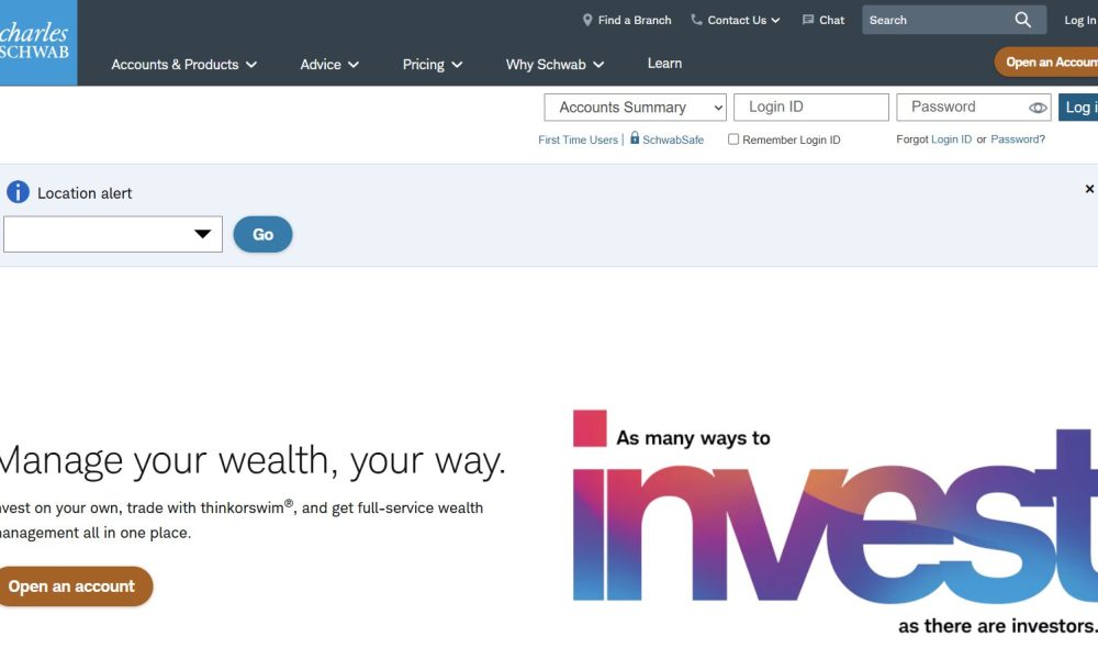 Charles Schwab Trading App Down for Users on June 1