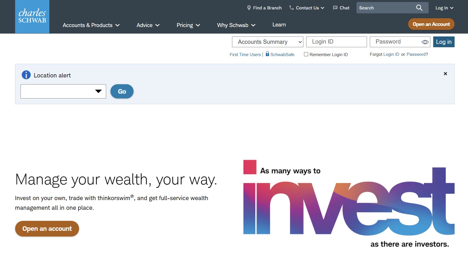 Charles Schwab Trading App Down for Users on June 1