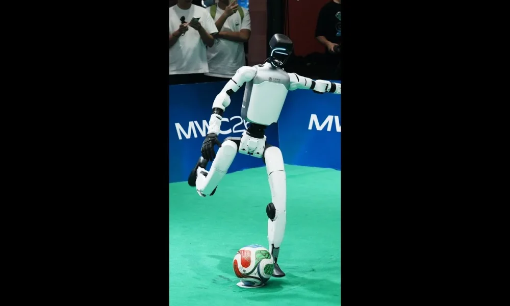 China's Robots Try World Cup-Style Penalty Kicks