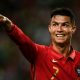 Cristiano Ronaldo in form for Portugal in Lisbon