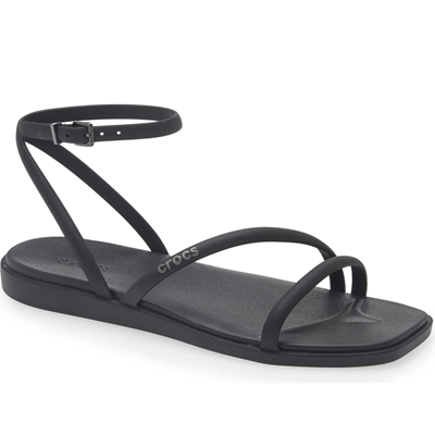 black strappy sandal from Crocs