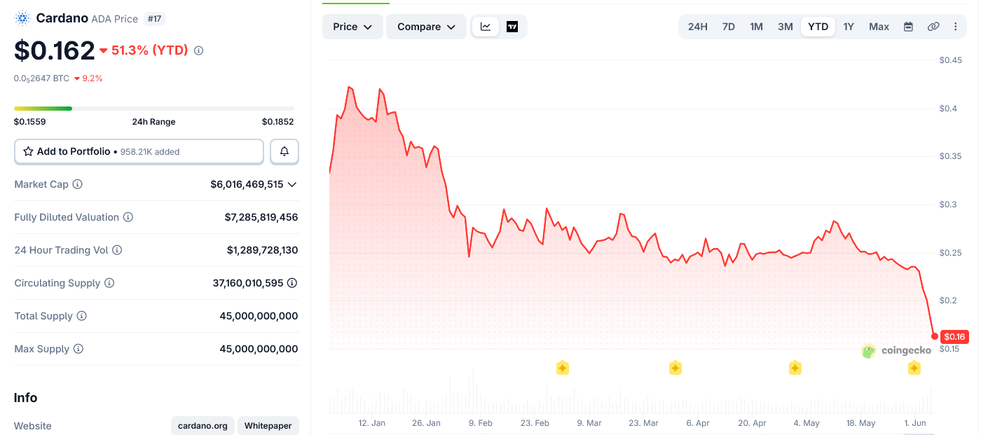 After Cardano’s Meltdown, Could XRP and Ethereum Be Next?