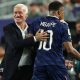 An image of Didier Deschamps and Kylian Mbappe hugging during the World Cup 2026