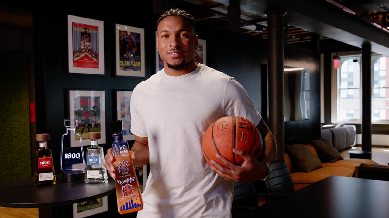 Miles McBride partners with 1800 Tequila to honor Knicks championship