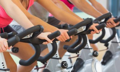 several people on spinning bikes