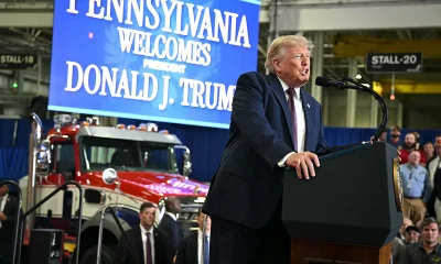 Trump touts Pennsylvania manufacturing jobs during Mack Trucks visit