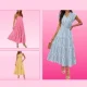 pink, yellow and blue dresses