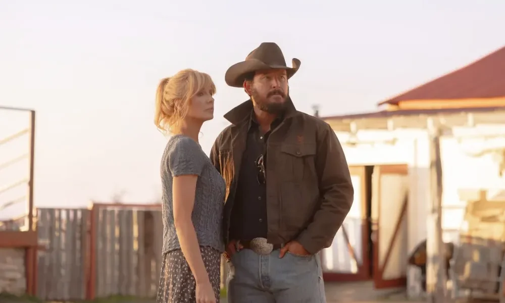 Kelly Reilly and Cole Hauser in Dutton Ranch
