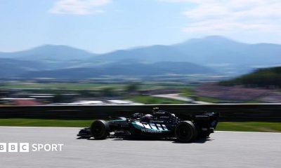 Kimi Antonelli on track in Spielberg during first practice for the Austrian Grand Prix
