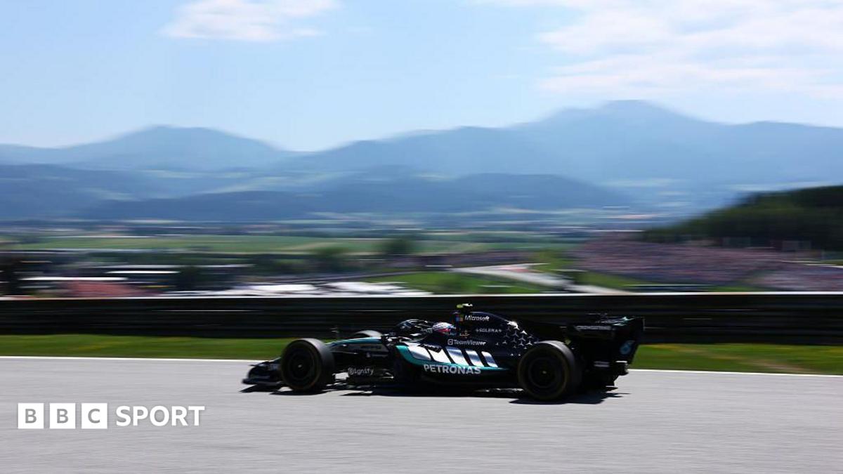 Kimi Antonelli on track in Spielberg during first practice for the Austrian Grand Prix
