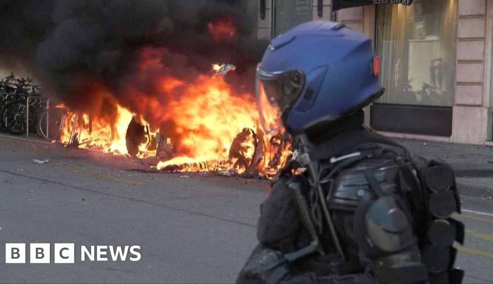 Protesters clash with police ahead of G7 summit in Geneva