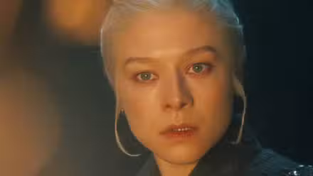 Rhaenyra (Emma D'Arcy) in tears in House of the Dragon Season 3