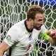 England forward Harry Kane celebrates against Denmark at Wembley