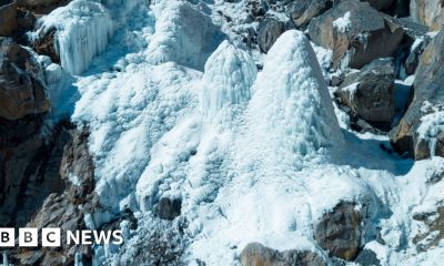 The artificial ice pyramids saving India's mountain villages