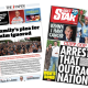 'Plea for calm ignored' and 'Arrest that outraged nation'
