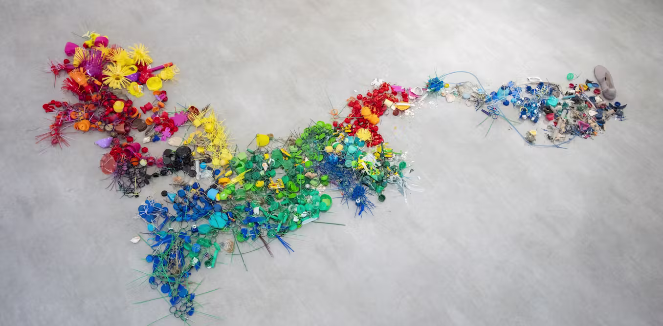 How installation art can make plastic waste more tangible