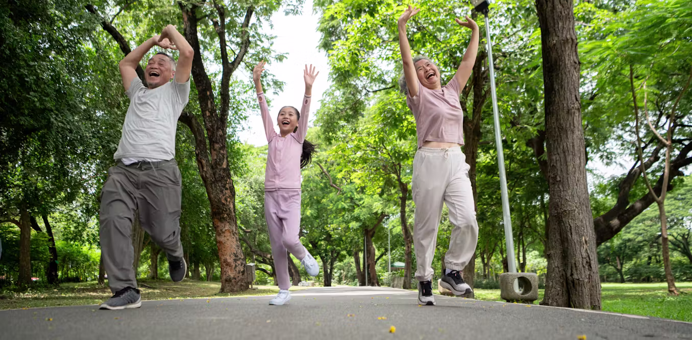 How a 45-minute family exercise session could boost thinking skills