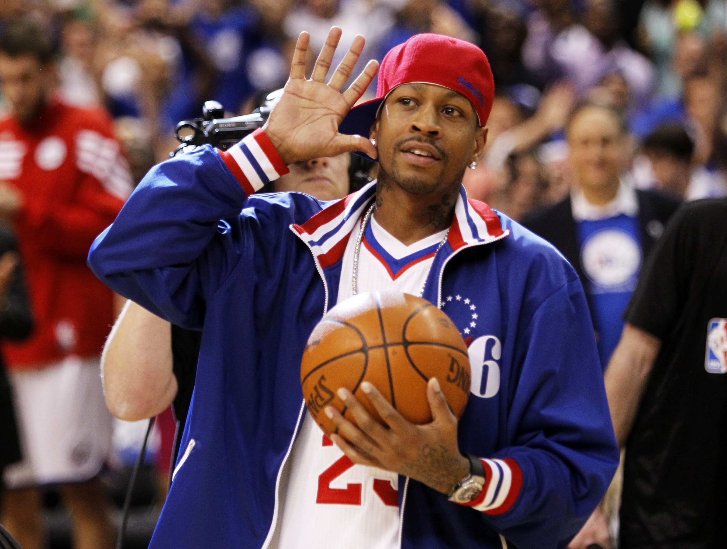 Former Philadelphia 76ers star Allen Iverson spoofs his infamous "practice" rant in a new Reebok "Retro Shop" commercial.