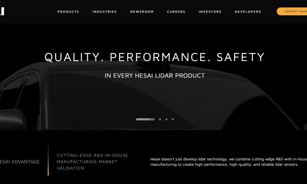 Hesai Group Shares Climb 12% on Strong LiDAR Demand and
