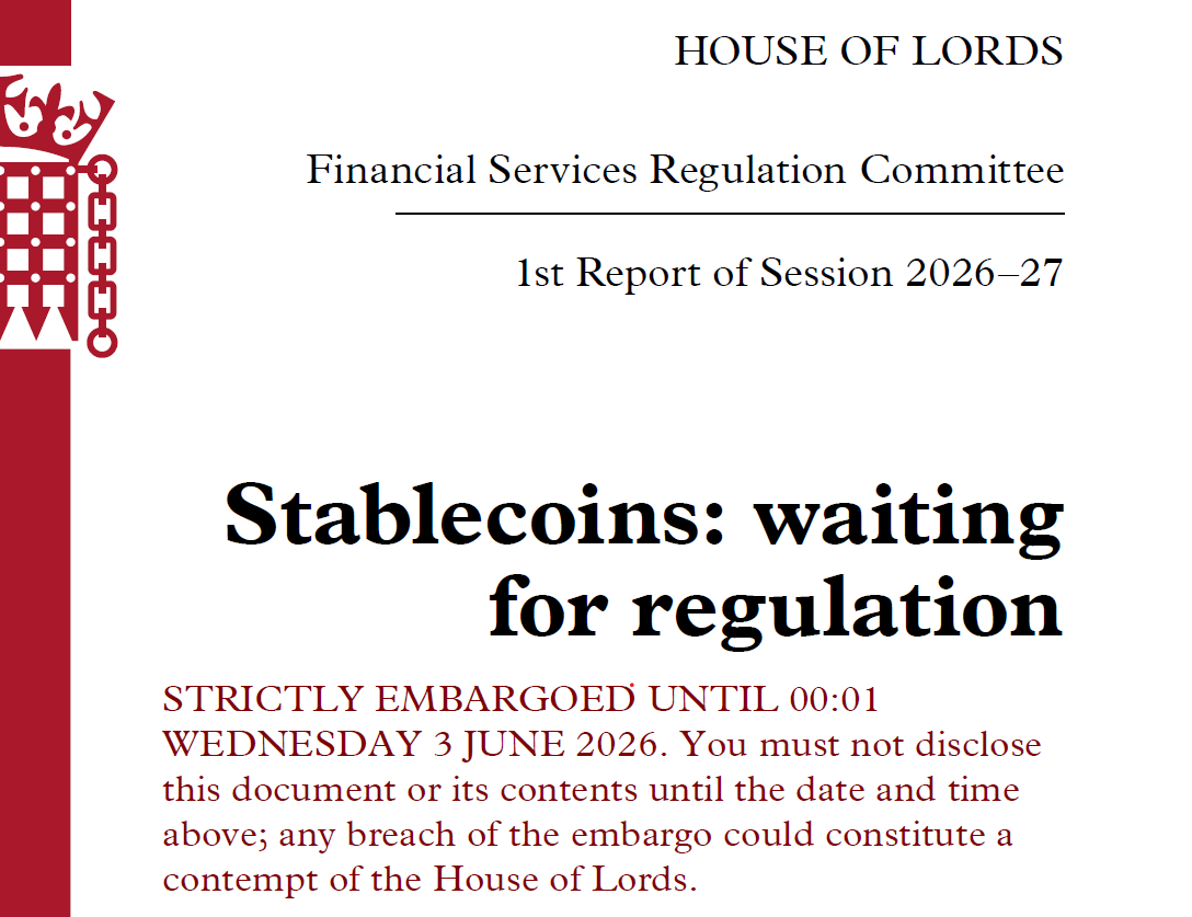 UK Lords Warn BoE on Strict GBP Stablecoin Rules