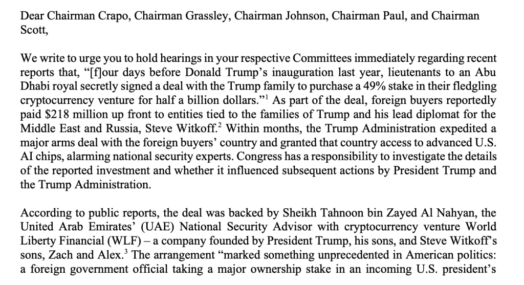 Is The Senate Finally Pulling the Plug on Trump Crypto Activities?