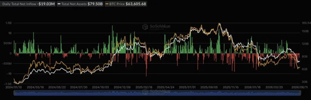 Bitcoin Spot ETF Net Inflow, source: SoSoValue