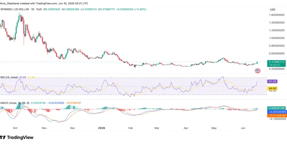 SPX6900 (SPX) price chart, source: TradingView
