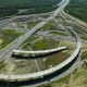 Aerial View of Highway Interchange Construction in Port Arthur, Texas