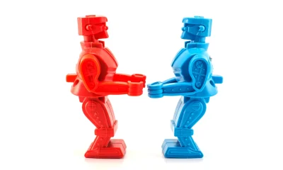 robot toy ready to fight