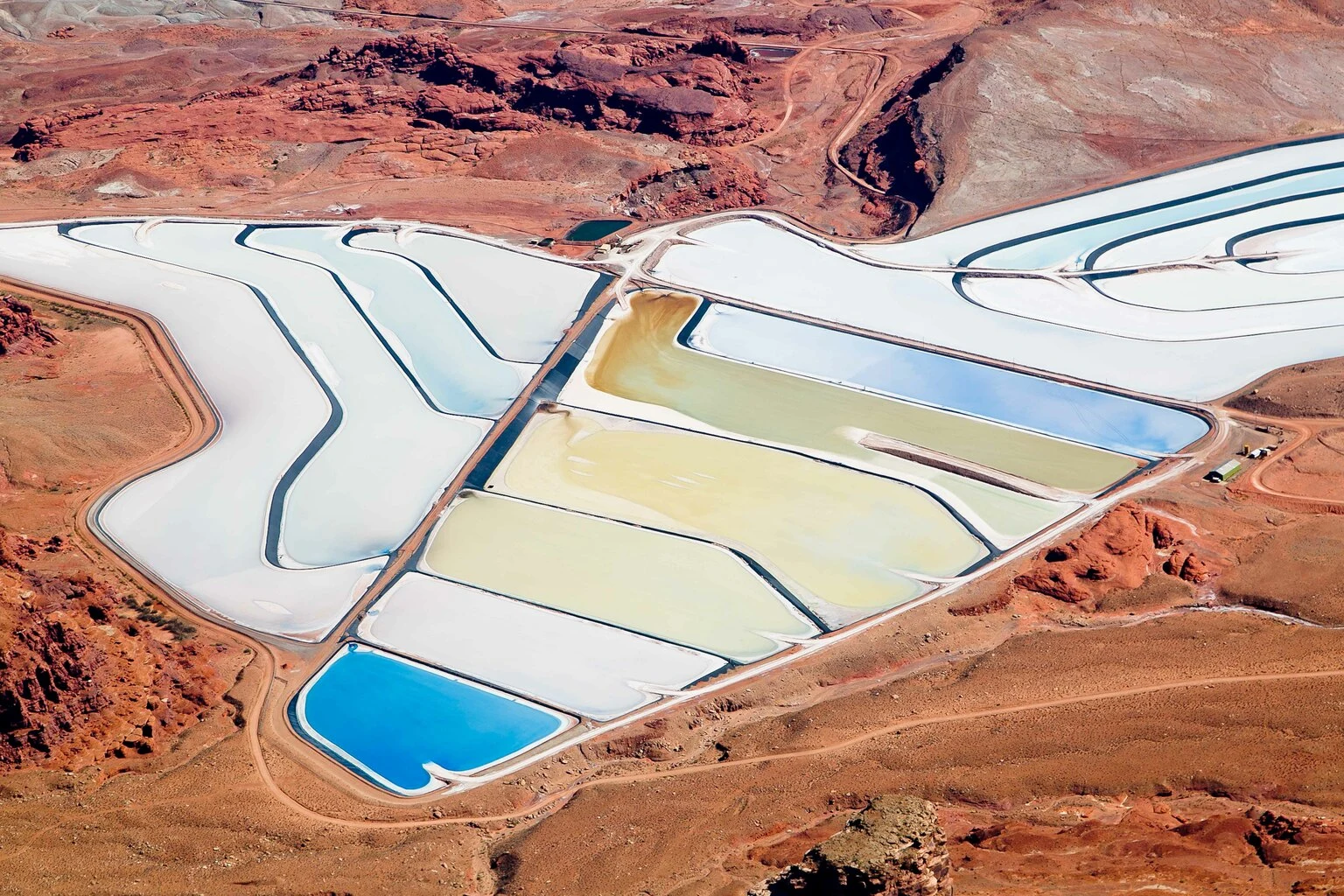 Potash Mineral Salt Ponds