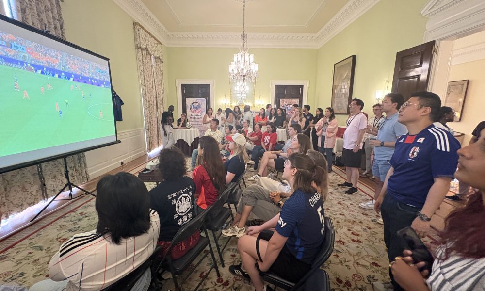 Why can’t we win it? Inside the Japanese embassy for Sunday’s World Cup opener.