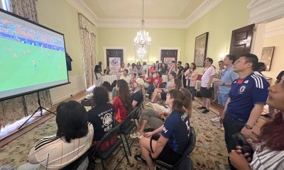 Why can’t we win it? Inside the Japanese embassy for Sunday’s World Cup opener.