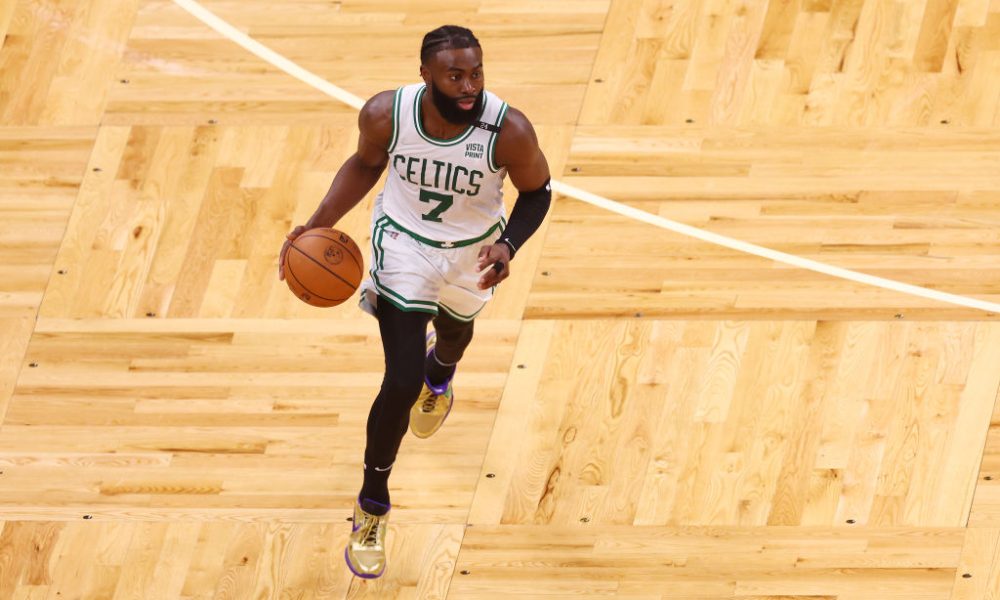 Jaylen Brown #7 of the Boston Celtics