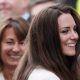 Kate Middleton and Carole Middleton as they arrive at The Goring Hotel after visiting Westminster Abbey on April 28, 2011 in London.