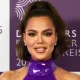 DUESSELDORF, GERMANY - MAY 08: Khloé Kardashian poses with the award at the annual German Perfume Award Duftstars at Rheinterrasse on May 08, 2025 in Duesseldorf, Germany. (Photo by Andreas Rentz/Getty Images for Fragrance Foundation )