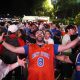 Fans celebrated all across New York City at various Knicks watch parties during Game 4 of the NBA Finals against the San Antonio Spurs.