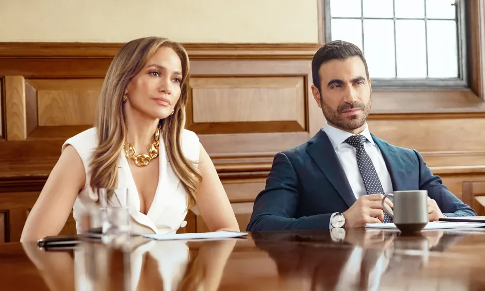 Jennifer Lopez and Brett Goldstein in Office Romance