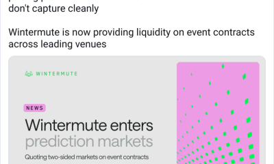Wintermute Enters Prediction Markets as Liquidity Provider
