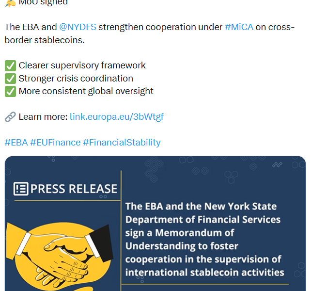 New York and EU Regulators Unite to Oversee Stablecoins