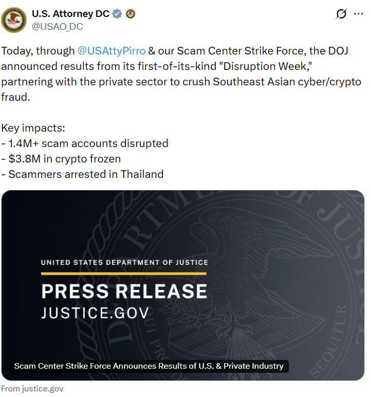 Global Crackdown Targets Southeast Asia Crypto Scam Operations