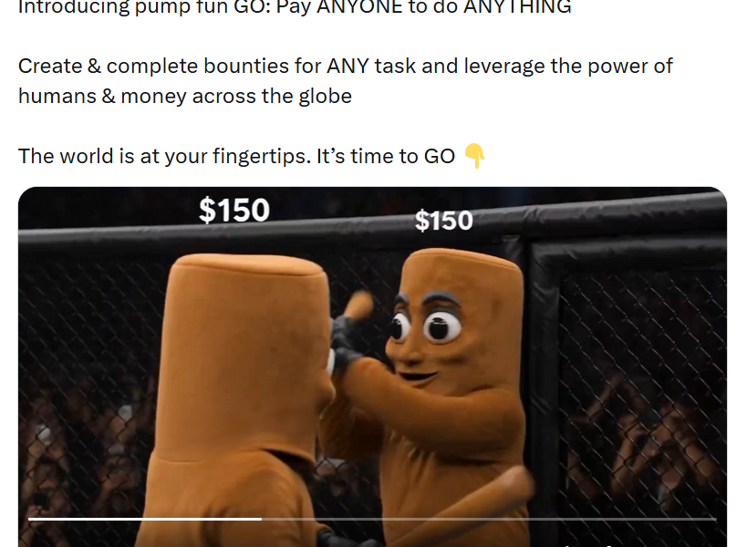 Pump.fun Bounty Platform Pays Users for Bizarre Memecoin Stunts