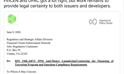 Hyperliquid, Paradigm Urge FinCEN Revise GENIUS Rule