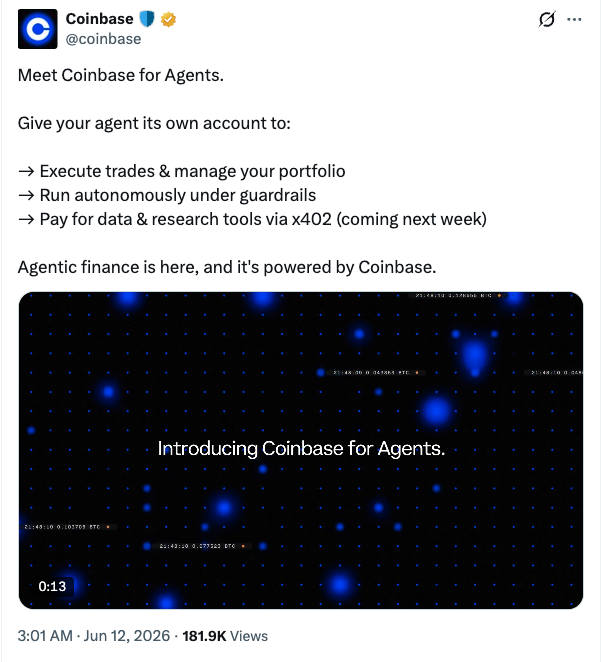 Coinbase Tool Lets AI Agents Trade Crypto, Make Payments