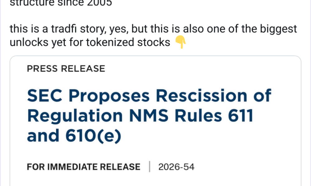 Tokenized Stocks to Win Big on SEC Rule Rescission