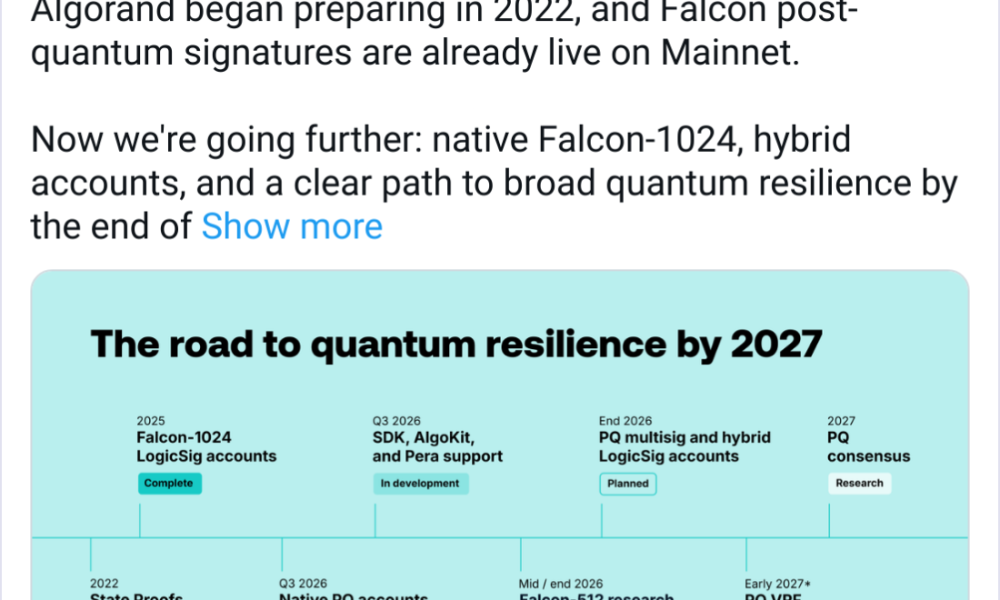 Algorand to Be Quantum Resilient by 2027